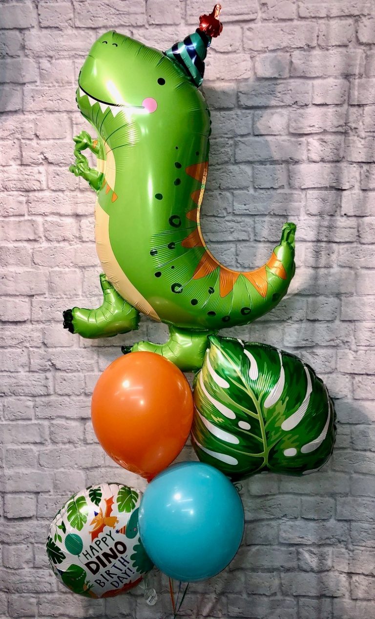 dinosaur in party hat