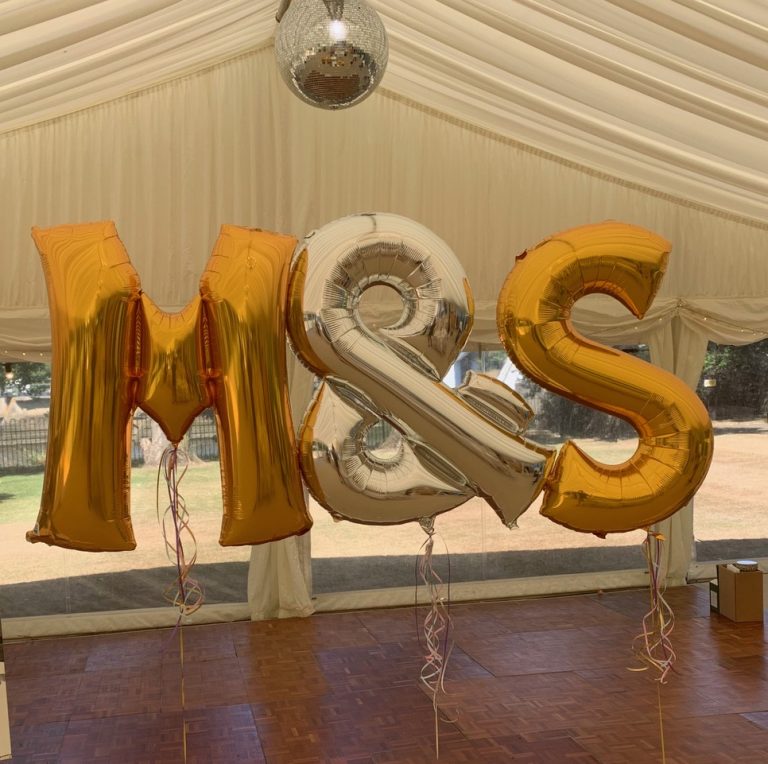 M&S Letter balloons