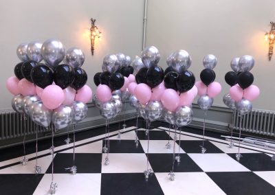 Black, Silver & Pink Balloon Bundle