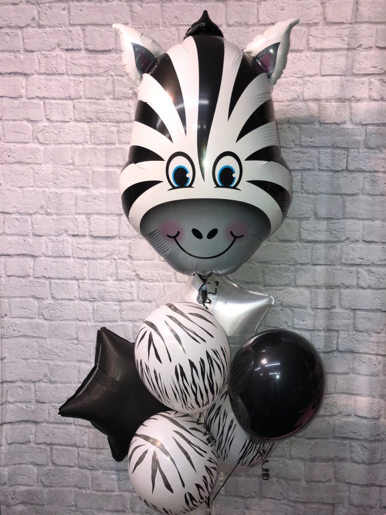 Zebra Balloon Bundle