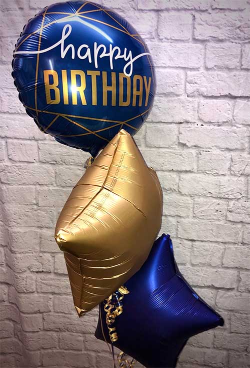 birthday blue and gold