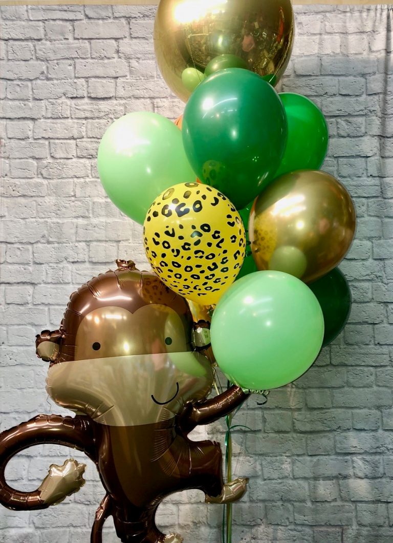 monkey and balloons